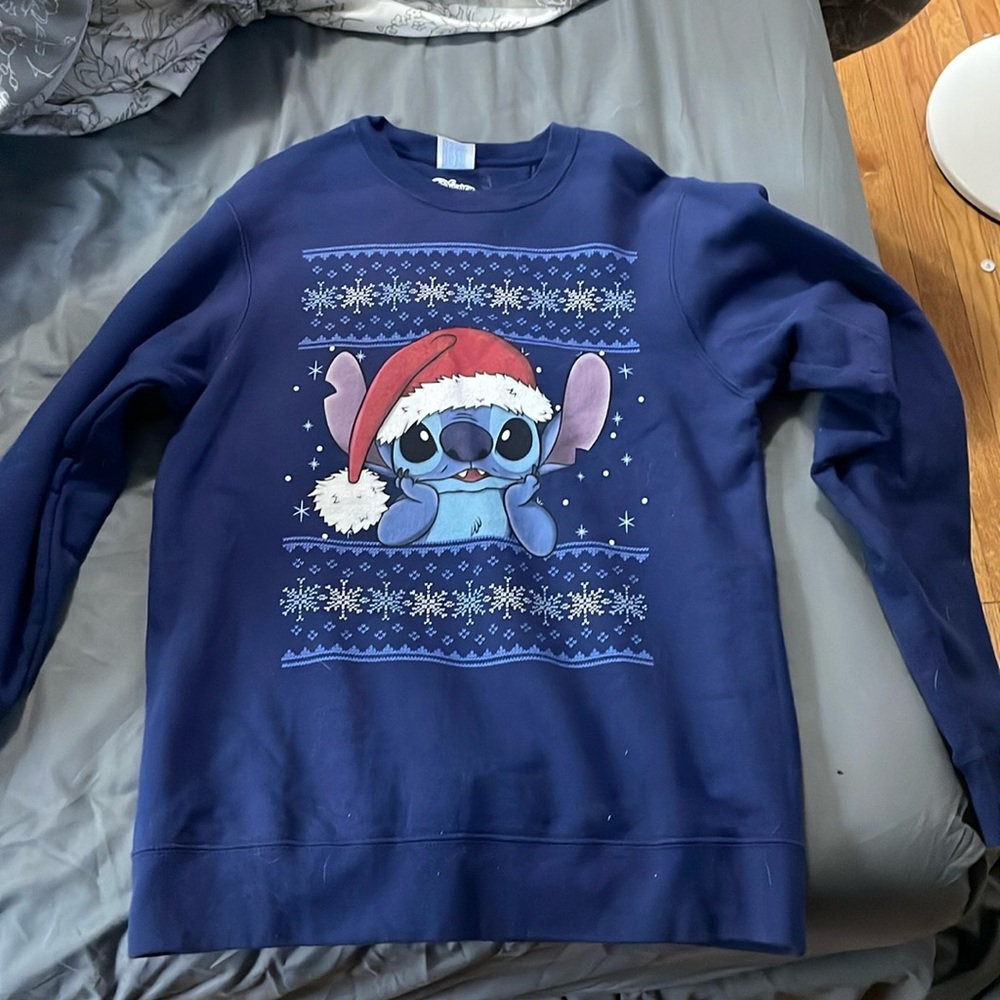 Stitch Christmas crew neck sweatshirt size small